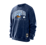 Men's Toronto Argonauts New Era Turf Traditions Vintage Fleece Crewneck Sweatshirt - Navy