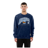 Men's Toronto Argonauts New Era Turf Traditions Vintage Fleece Crewneck Sweatshirt - Navy