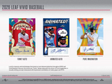 2026 Leaf Vivid Baseball Hobby Box 8 Cards Per Box - Factory Sealed