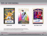 2026 Leaf Vivid Baseball Hobby Box 8 Cards Per Box - Factory Sealed