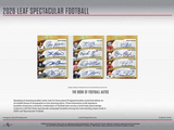 2026 Leaf Spectacular Football Hobby Box 7 Cards Per Box