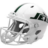 NFL Football Riddell 2026 White Out Alt New York Jets Full Size Revolution Speed Replica Helmet