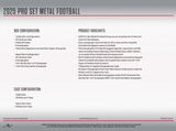 2025 Leaf Pro Set Metal Football Hobby Box