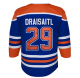 Edmonton Oilers Toddler Ages 2-4T Leon Draisaitl Blue Premier - Player Hockey Jersey