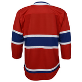 Montreal Canadiens Red Premier Preschool Ages 4-7 Years Old Hockey Jersey - Blank
