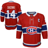 Montreal Canadiens Toddler Ages 2-4T Nick Suzuki Red Premier - Player Hockey Jersey