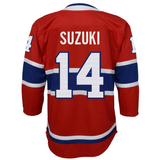 Montreal Canadiens Toddler Ages 2-4T Nick Suzuki Red Premier - Player Hockey Jersey