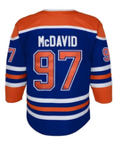 Edmonton Oilers Toddler Ages 2-4T Connor McDavid Blue Premier - Player Hockey Jersey