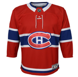Montreal Canadiens Toddler Ages 2-4T Blank Red Premier - Player Hockey Jersey