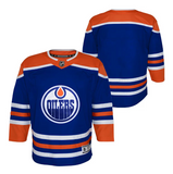 Edmonton Oilers Toddler Ages 2-4T Blank NHL Blue Premier - Player Hockey Jersey