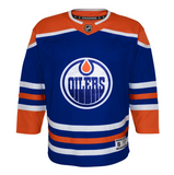 Edmonton Oilers Toddler Ages 2-4T Blank NHL Blue Premier - Player Hockey Jersey