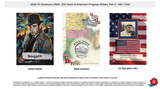 2026 Historic Autographs America's 250th Anniversary Part 2: Military Hobby Box 6 Packs Per Box, 5 Cards Per Pack