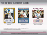 2026 Leaf Metal Draft Baseball Mega Jumbo Box 14 Cards Per Box