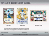 2026 Leaf Metal Draft Baseball Mega Jumbo Box 14 Cards Per Box