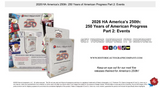2026 Historic Autographs America's 250th Anniversary Part 2: Events Hobby Box 6 Packs Per Box, 5 Cards Per Pack