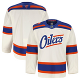 Men's Edmonton Oilers Fanatics Light Beige Alternate Authentic Pro Jersey