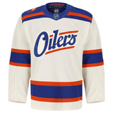 Men's Edmonton Oilers Fanatics Light Beige Alternate Authentic Pro Jersey