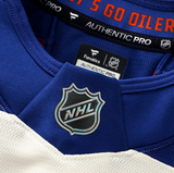 Men's Edmonton Oilers Fanatics Light Beige Alternate Authentic Pro Jersey
