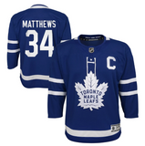 Toronto Maple Leafs Infant Ages 12-24 Months Auston Matthews Blue Premier - Player Hockey Jersey