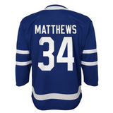 Toronto Maple Leafs Infant Ages 12-24 Months Auston Matthews Blue Premier - Player Hockey Jersey