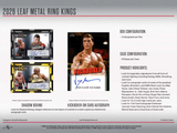 2026 Leaf Metal Ring Kings Boxing Hobby Box 3 Cards Per Box
