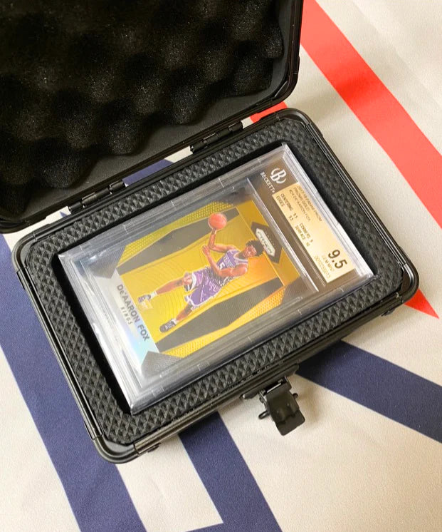 small graded card case Zion Case - Single Graded Card Black Briefcase Style Case Protector