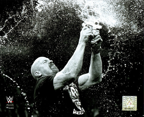 WWE Superstar Stone Cold Steve Auston Smashing Beer Cans Unsigned Photo Picture 8x10