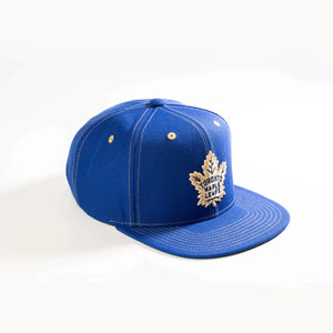 Men's Toronto Maple Leafs Mitchell & Ness Blue Contrast Natural Snapback Hat