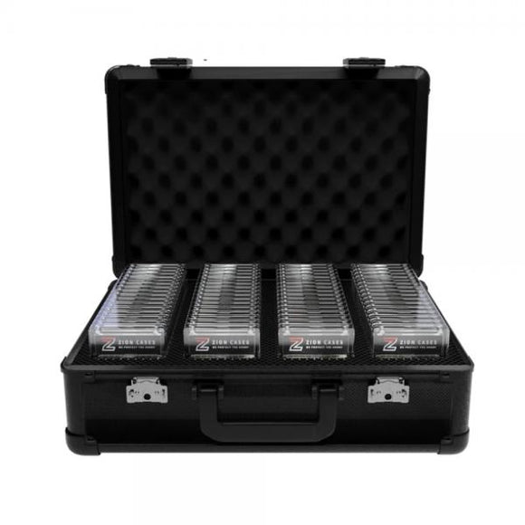 Zion Case - Lock Case Slab Case XL Black Diamond 4 Rows - 17.75L x 13.25W x 6.75H