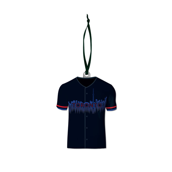 Toronto Blue Jays City Connect Resin Jersey with Satin Ribbon Christmas Tree Ornament
