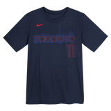 Kids Toronto Blue Jays Bo Bichette Nike Navy 2024 City Connect Name & Number T-Shirt - 3 Size Groups