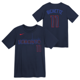 Kids Toronto Blue Jays Bo Bichette Nike Navy 2024 City Connect Name & Number T-Shirt - 3 Size Groups