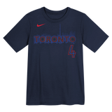 Kids Toronto Blue Jays George Springer Nike Navy 2024 City Connect Name & Number T-Shirt - 3 Size Groups