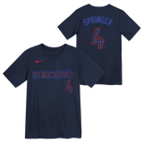 Kids Toronto Blue Jays George Springer Nike Navy 2024 City Connect Name & Number T-Shirt - 3 Size Groups