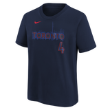 Kids Toronto Blue Jays George Springer Nike Navy 2024 City Connect Name & Number T-Shirt - 3 Size Groups