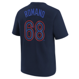 Youth Toronto Blue Jays Jordan Romano Nike Navy 2024 City Connect Name & Number T-Shirt