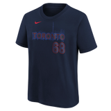 Youth Toronto Blue Jays Jordan Romano Nike Navy 2024 City Connect Name & Number T-Shirt