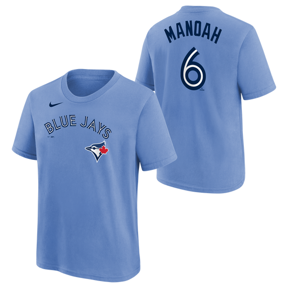 Toronto Blue Jays Alek Manoah Nike Powder Blue Player Name & Number Youth T-Shirt