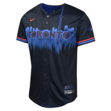 Kids Toronto Blue Jays Nike 2024 City Connect Limited Blank Navy Jersey - 4 Size Groups (Copy)