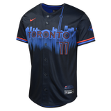 Kids Bo Bichette Toronto Blue Jays Nike 2024 City Connect Limited Player Navy Jersey - 4 Size Groups