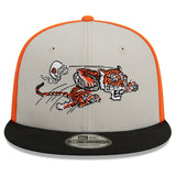 Men's New Era Cream/Black Cincinnati Bengals 2023 Sideline Historic 9FIFTY Snapback Hat
