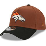 Denver Broncos New Era Harvest A-Frame Super Bowl XXXII 9FORTY Adjustable Hat - Brown/Black