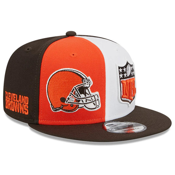 Men's New Era Orange/Brown Cleveland Browns 2023 Sideline 9FIFTY Snapback Hat