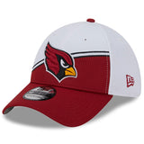Men's New Era White/Cardinal Arizona Cardinals 2023 Sideline 39THIRTY Flex Hat