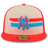 Men's New York Yankees New Era Tan/Coral 2024 MLB All-Star Game 59FIFTY Fitted Hat