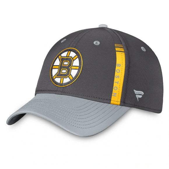 Boston Bruins Fanatics Branded Authentic Pro Home Ice Flex Hat - Charcoal/Gray