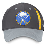 Buffalo Sabres Fanatics Branded Authentic Pro Home Ice Flex Hat - Charcoal/Gray