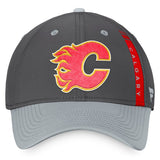 Calgary Flames Fanatics Branded Authentic Pro Home Ice Flex Hat - Charcoal/Gray