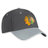 Chicago Blackhawks Fanatics Branded Authentic Pro Home Ice Flex Hat - Charcoal/Gray