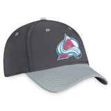 Colorado Avalanche Fanatics Branded Authentic Pro Home Ice Flex Hat - Charcoal/Gray